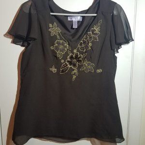 Nine and Co. Brown Blouse